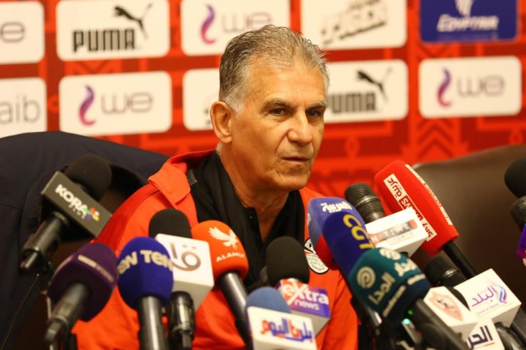  كيروش خلال المؤتمر الصحفي استعدادًا للمشاركة في نهائيات كأس أمم إفريقيا