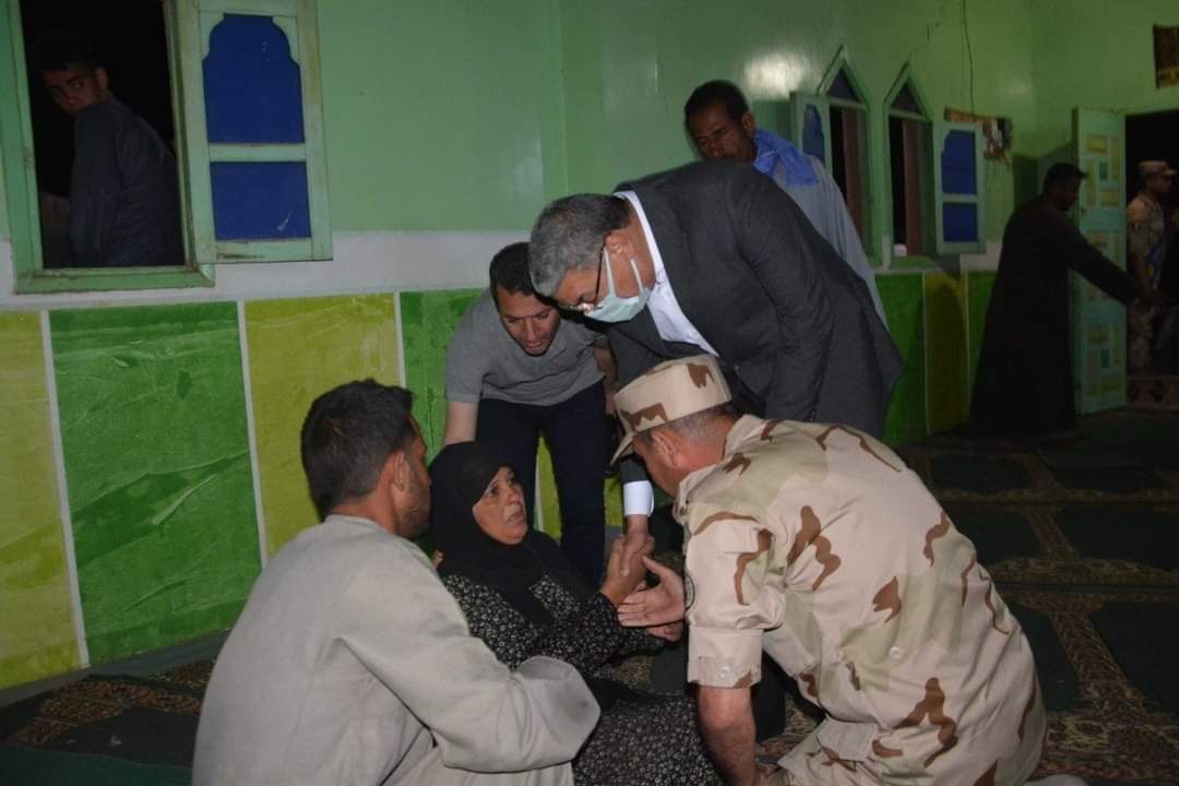 تشييع جنازة شهيدي الواجب بمركزي أبوقرقاص وبني مزار بالمنيا