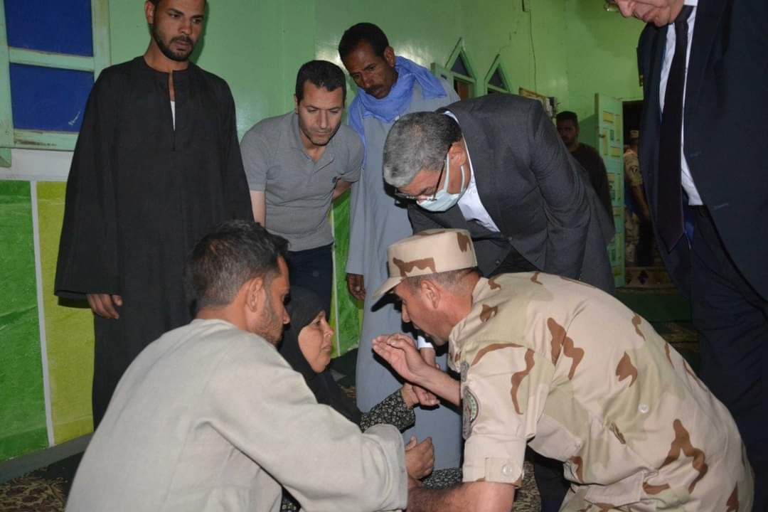 تشييع جنازة شهيدي الواجب بمركزي أبوقرقاص وبني مزار بالمنيا
