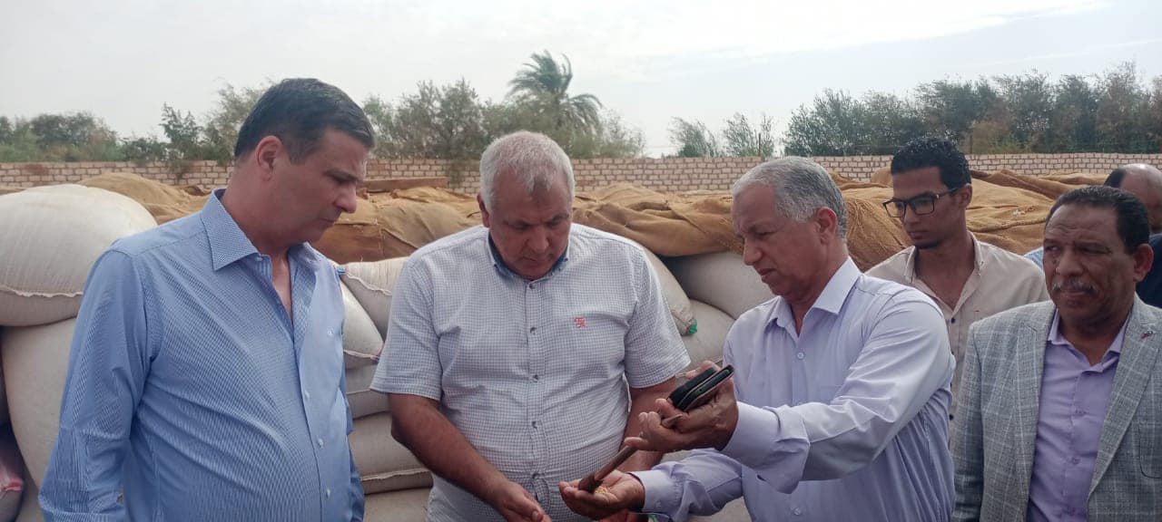 محافظ الوادي الجديد يتفقد شون القمح بالداخلة (5)