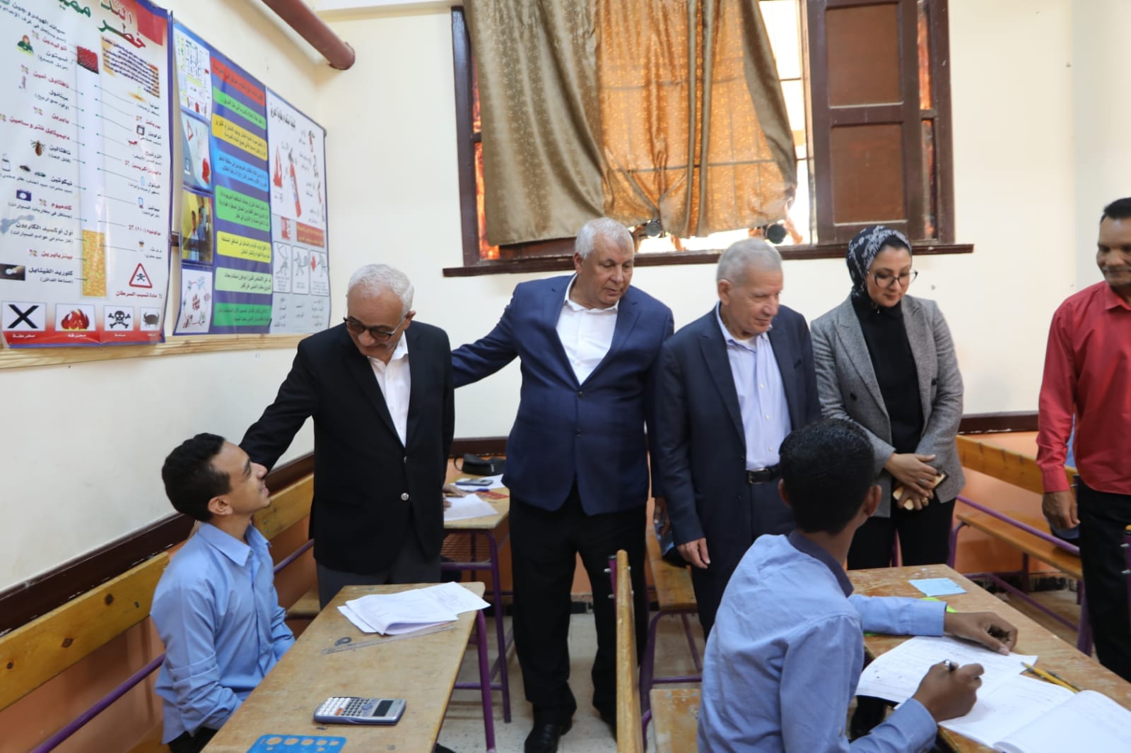 حجازي والزملوط يتفقدان امتحانات الدبلومات الفنية بالمدرسة الثانوية الصناعية العسكرية (6)