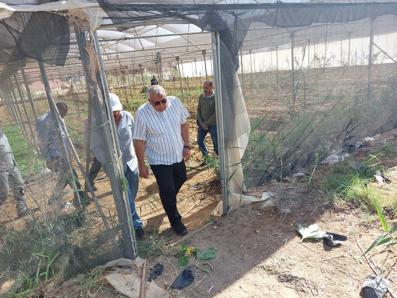 محافظ الوادي الجديد يتفقّد عددًا من المشروعات الزراعية في جولةٍ مفاجئة (4)