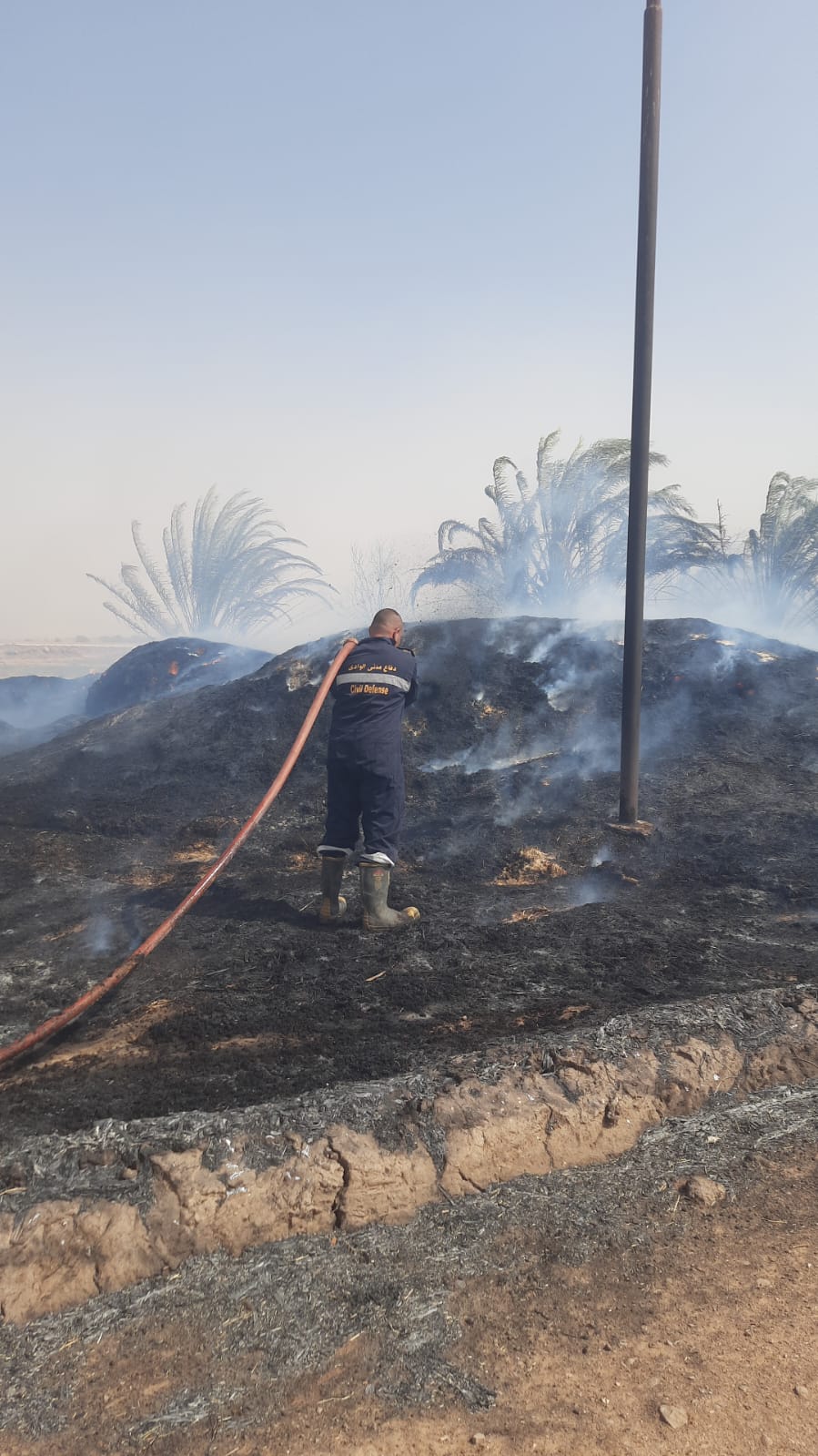 انفجار محول كهرباء..إصابة شخصين ونفوق ماشية في حريق (8)