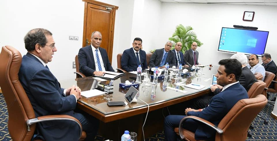 وزير البترول يلتقي وفد هندي وفوسفات مصر