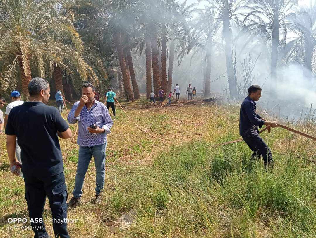 رجال الإطفاء في حريق بالداخلة