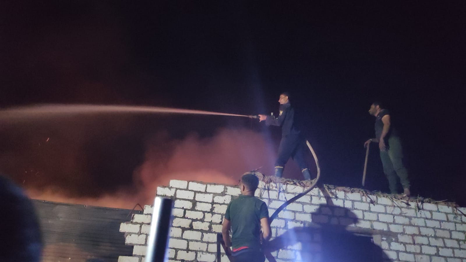 نفوق ماشية وتفحم حظائر في حريق هائل بقرية الهنداو في الوادي الجديد (3)