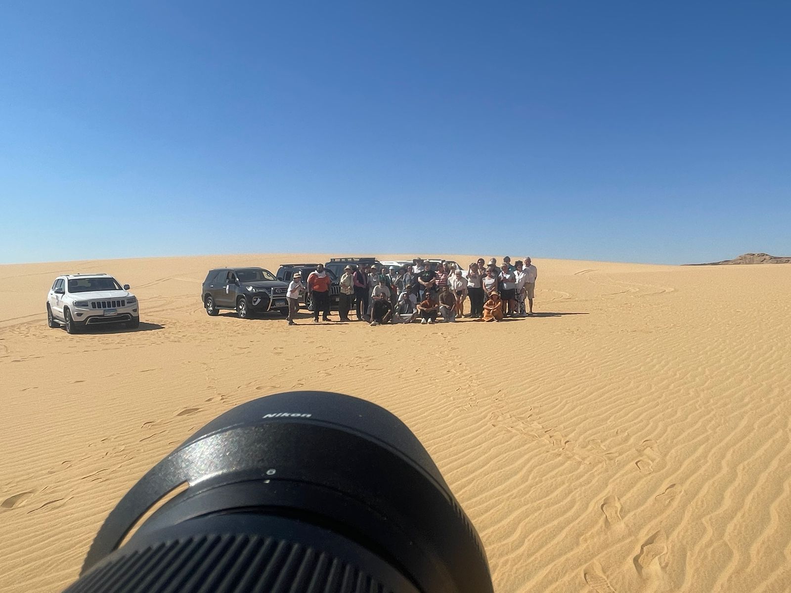 جانب من زيارات وفد بلجيكي لمعالم الوادي الجديد الأثرية (1)