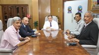 جامعة قنا تبحث تطوير الأمن الجامعي وتوظيف التكنولوجيا الحديثة 
