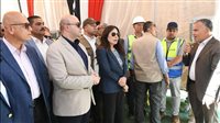 وزيرة الإسكان ومحافظ الفيوم يتفقدان محطة معالجة صرف صحي أبوشنب بأبشواي 